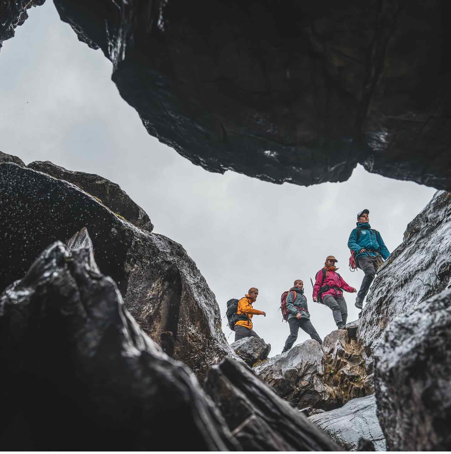 Helly Hansen outdoor gear in action