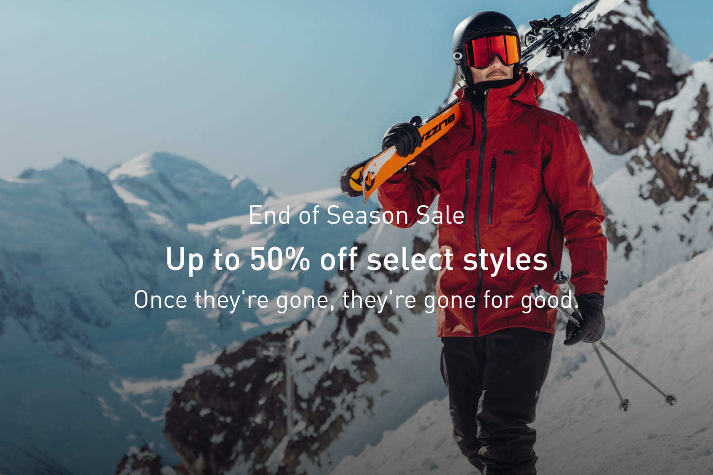 End of Season Sale: Up to 50% off select styles