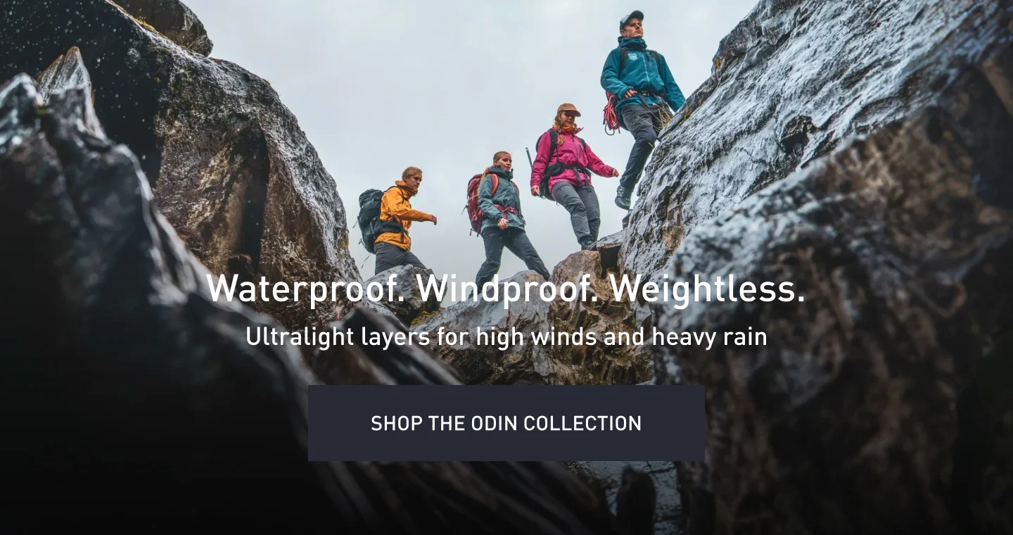 Waterproof. Windproof. Weightless. - Lightwear layers for high winds and heafy rain - Shop Now