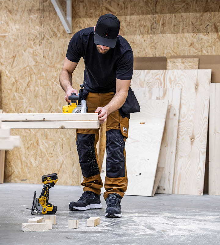 Man wearing Helly Hansen Pants