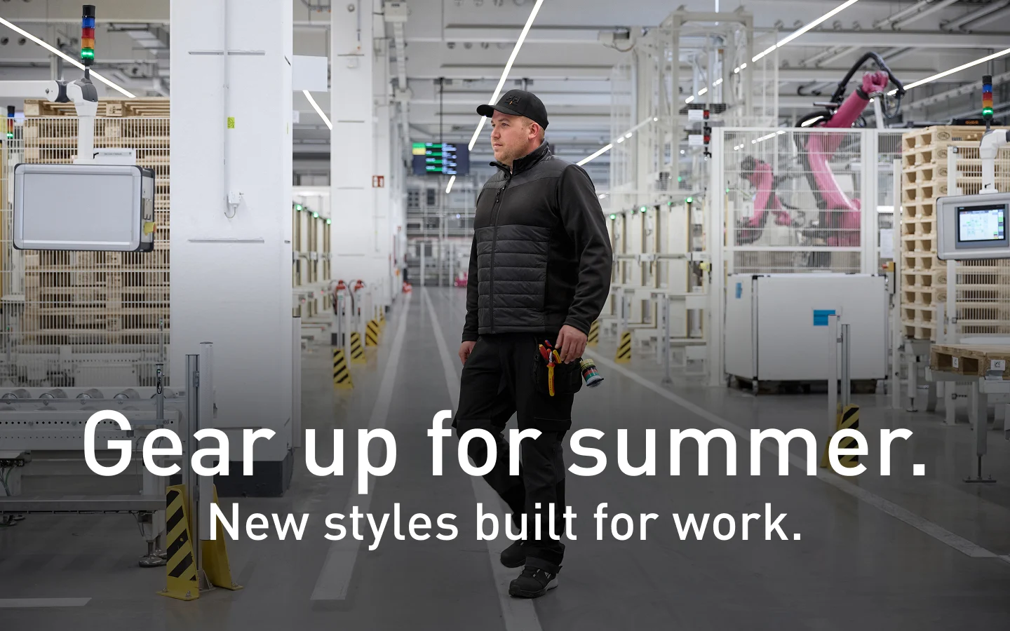 Gear up for summer.  New styles built for work.