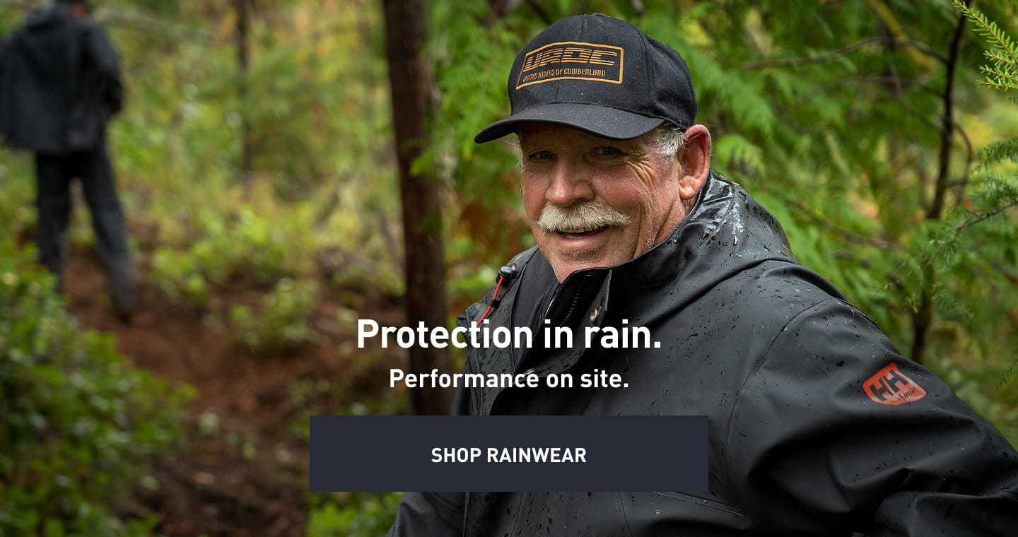 Protection in rain. Performance on site.