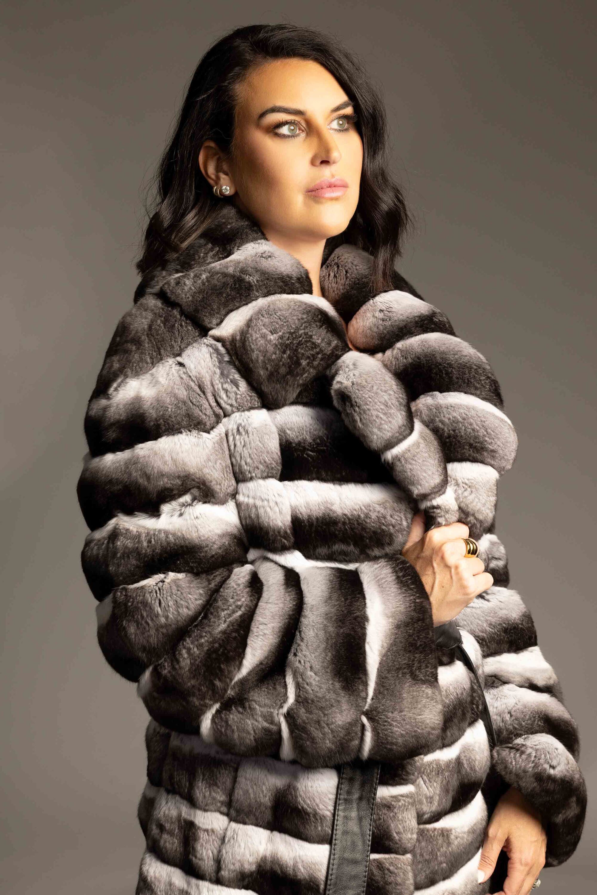 Chinchilla fur stroller - clearance collection