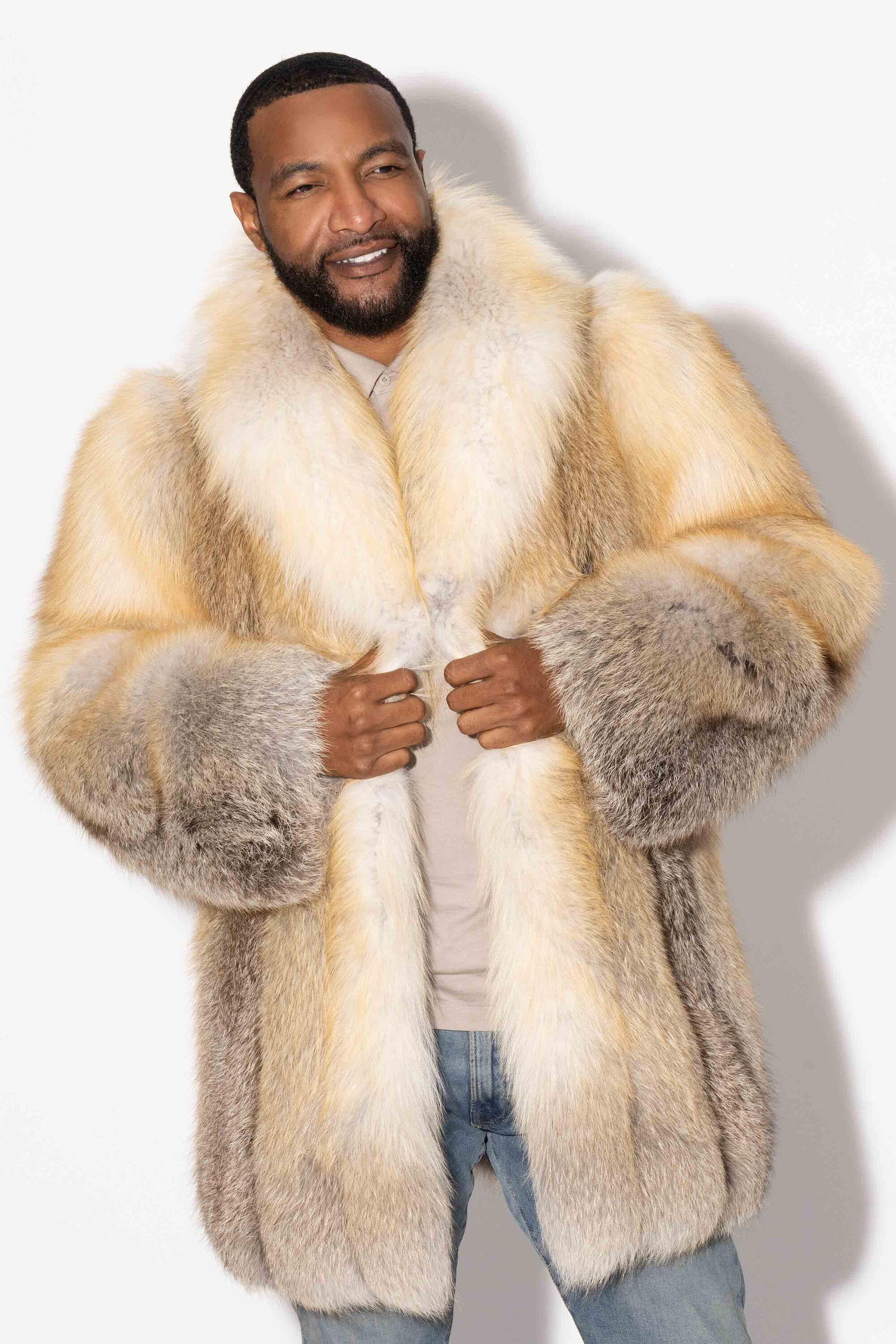 Men's Fox Fur Stroller