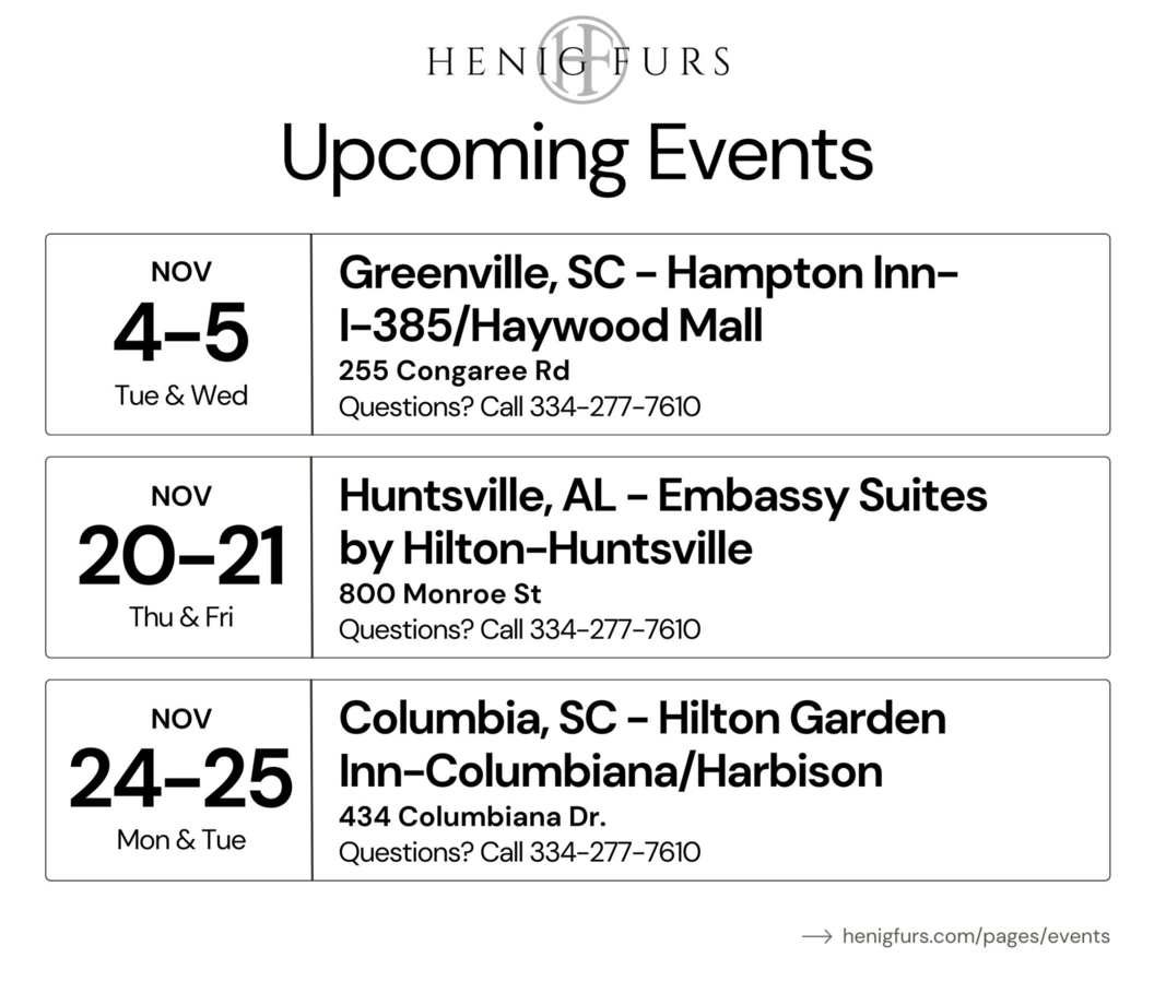 Upcoming Events