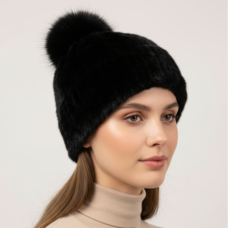 Knitted Mink Fur hat
