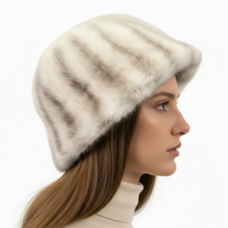 Mink Fur Bucket Hat