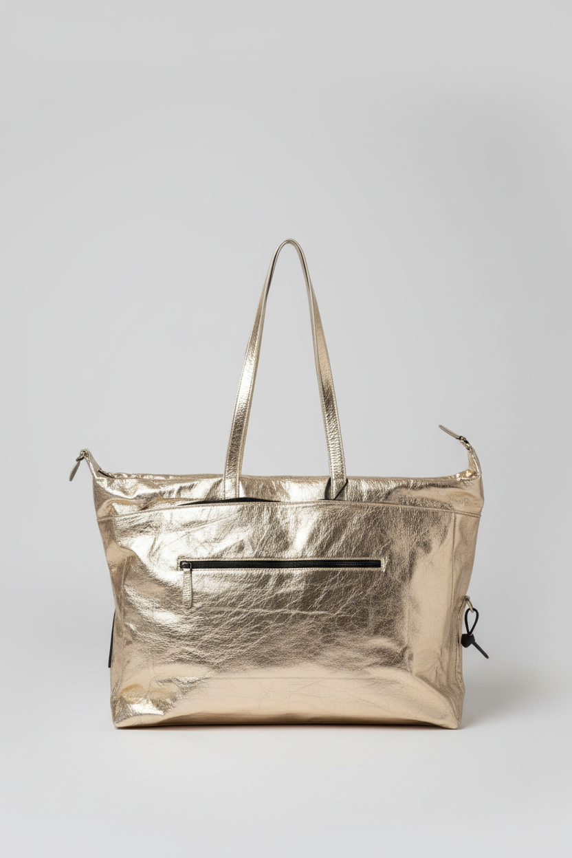 Foil Leather Weekend Bag