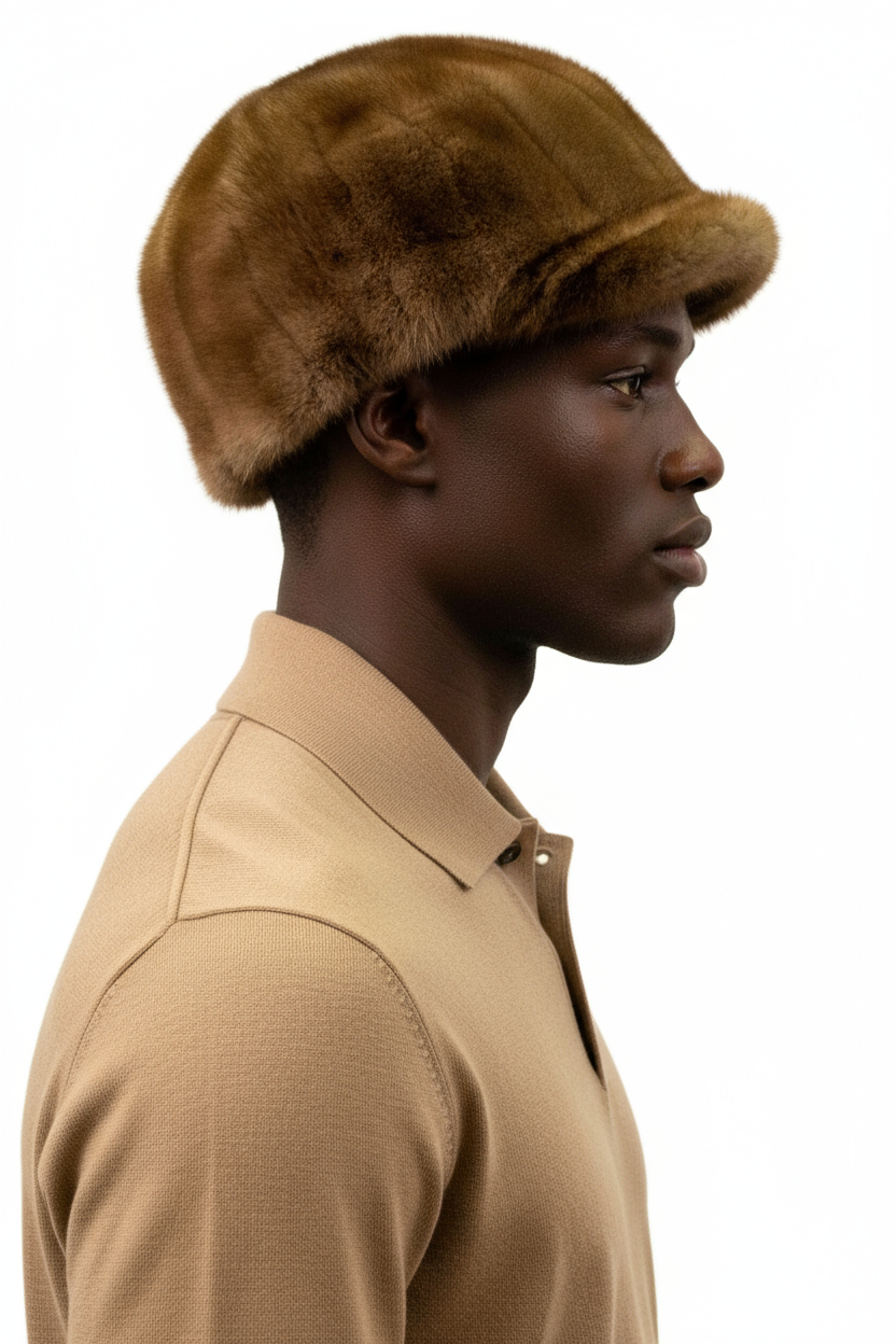 Men's Mink Fur Baseball Hat