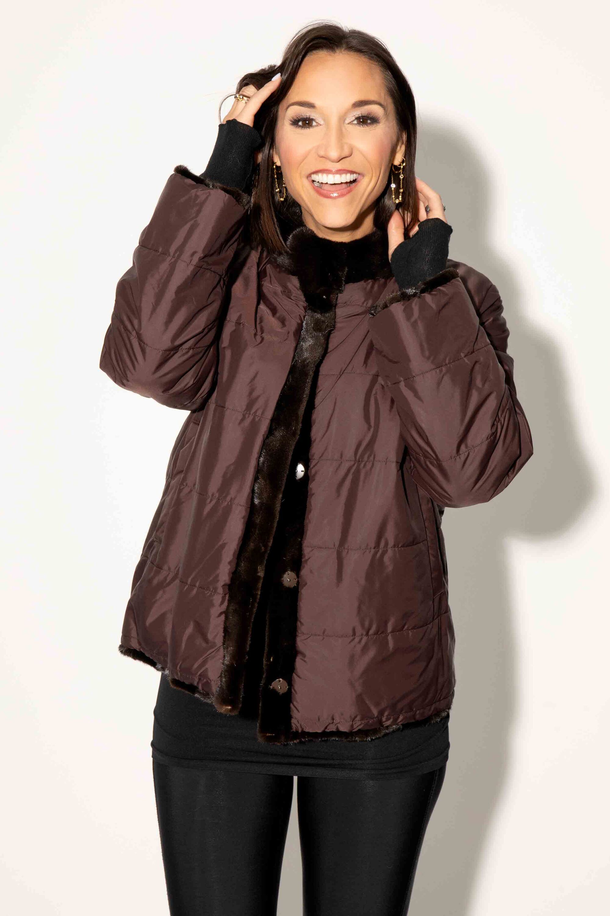 Reversible Mink Fur Bolero Jacket 