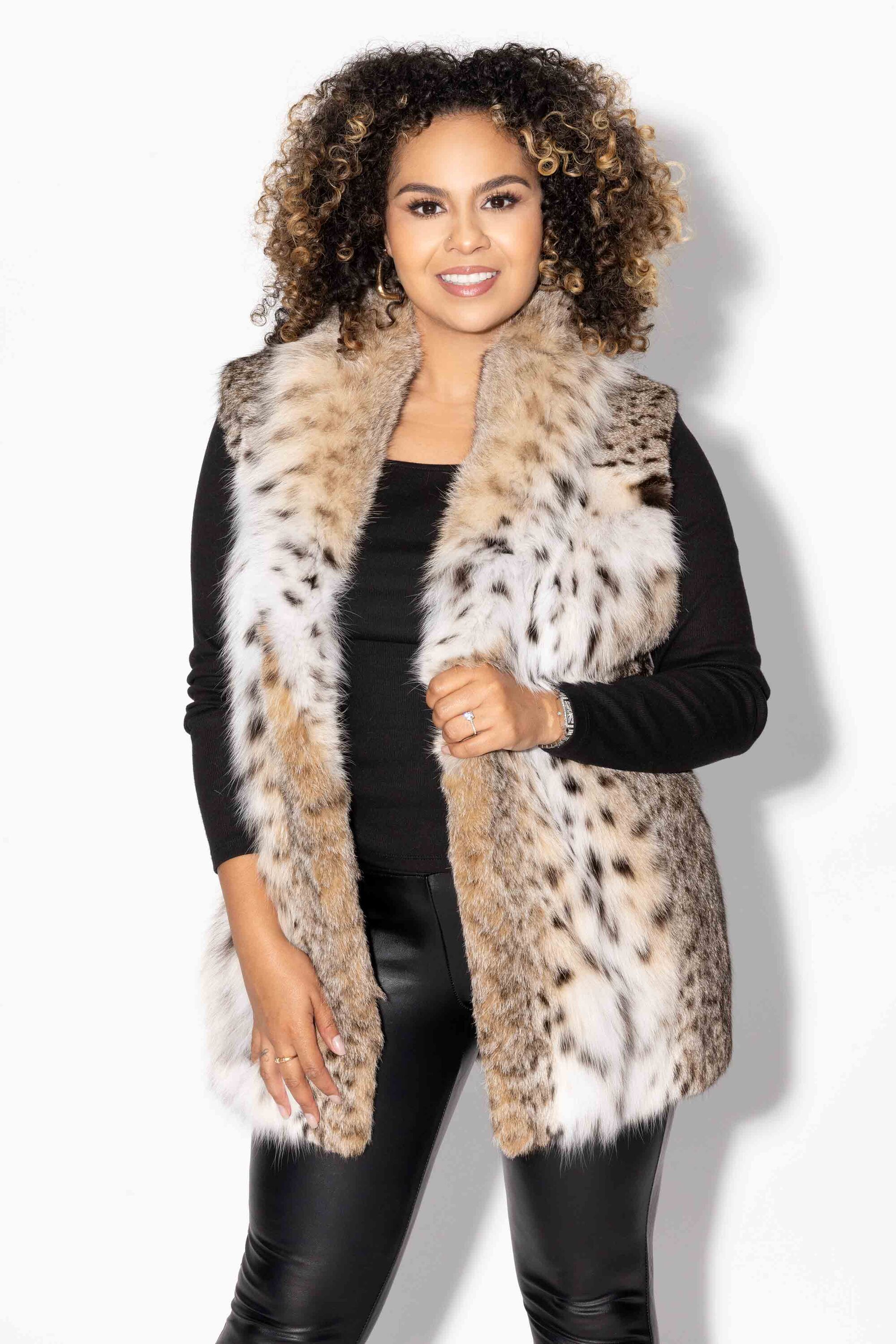 Bobcat Fur Vest