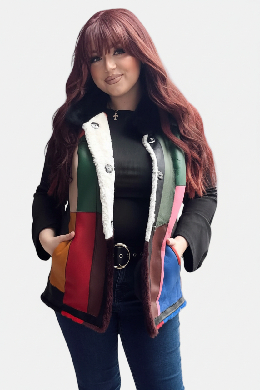 Reversible Shearling Sheepskin Vest