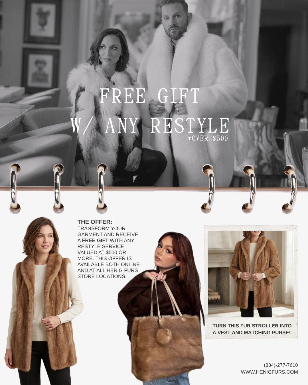 Signature Restyle Services - we offer a variety of restyle services & we welcome all furs.