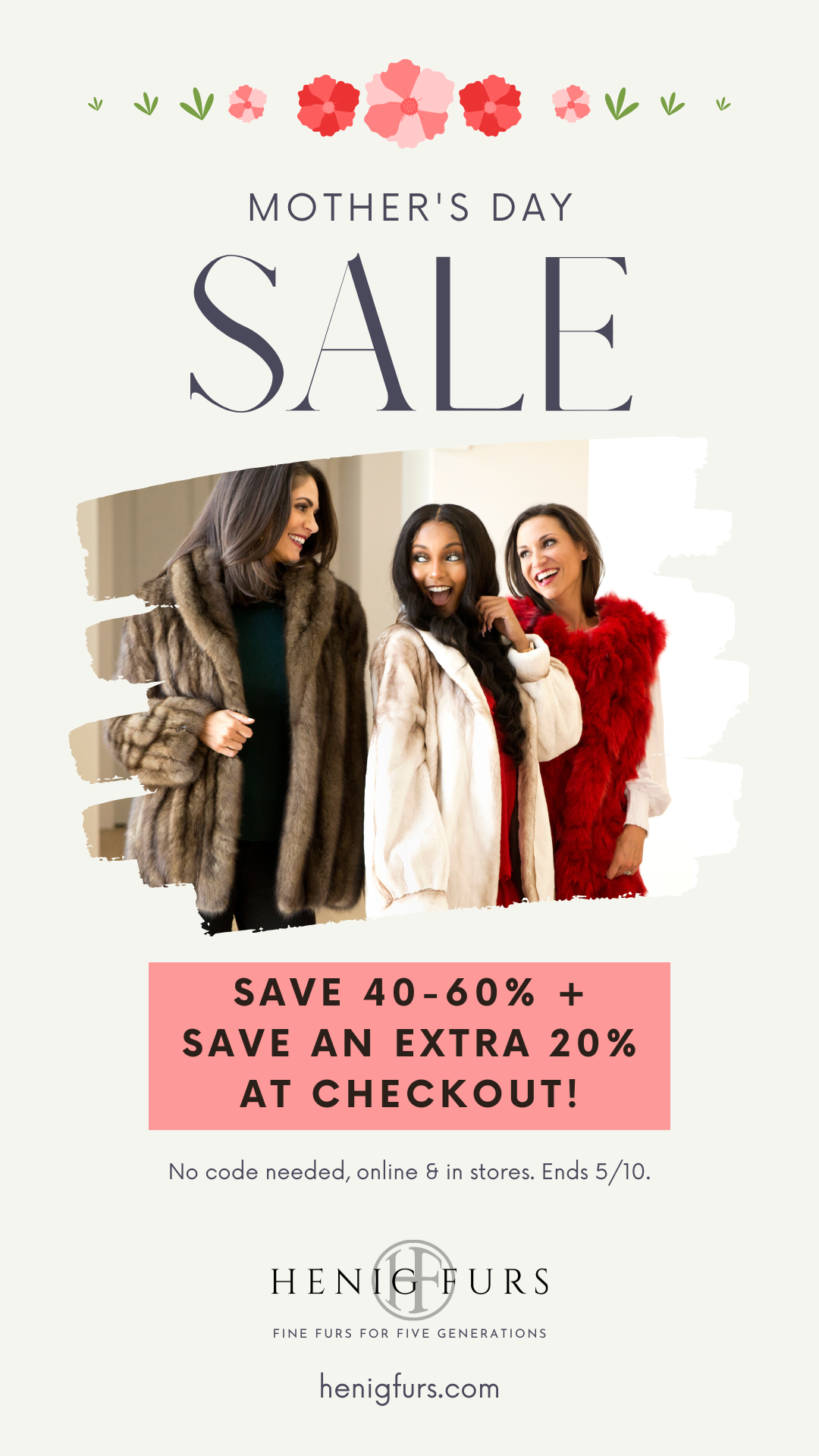 Ends Sunday! Don't miss 40-60% off sitewide  + An extra 20% off at checkout!
