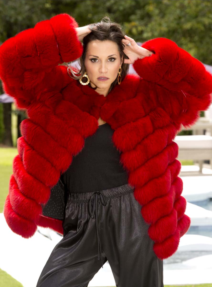 Red Fox Fur Jacket 