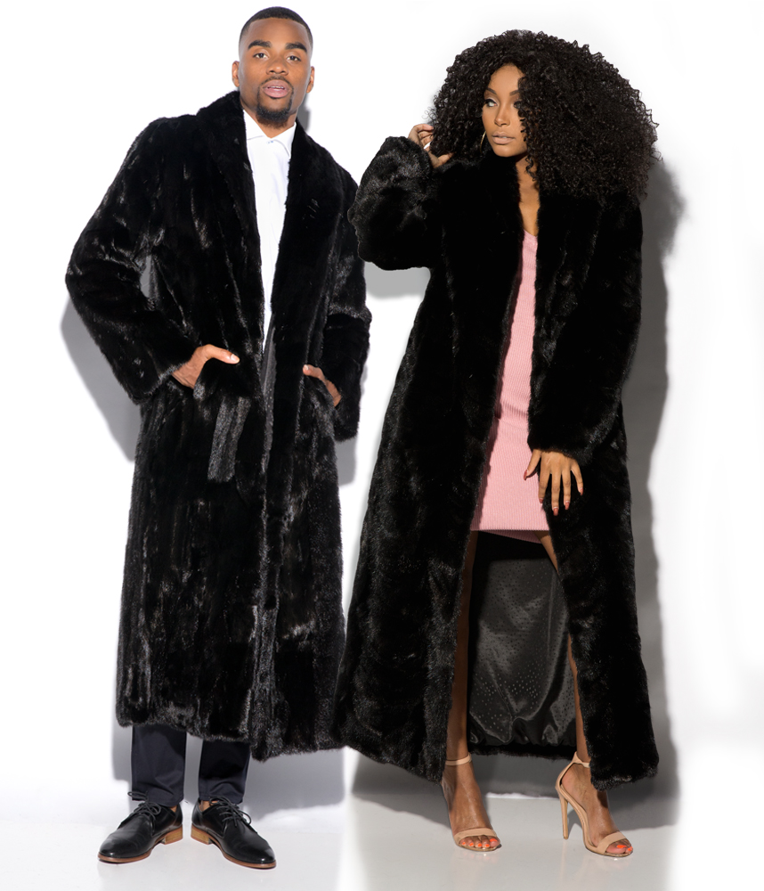His or Hers Full Length Ranch Mink Fur Coat - Layaway for only $199.80!