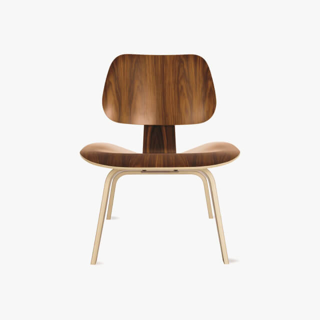 Eames Molded Plywood Lounge Chair Wood Base (LCW)
