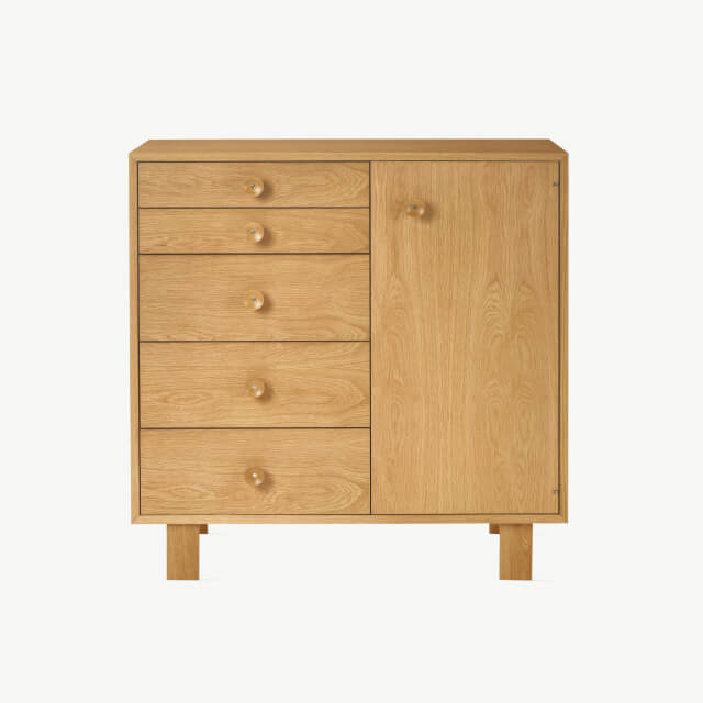 Nelson Basic Cabinet Series - 5-Drawer with Door
