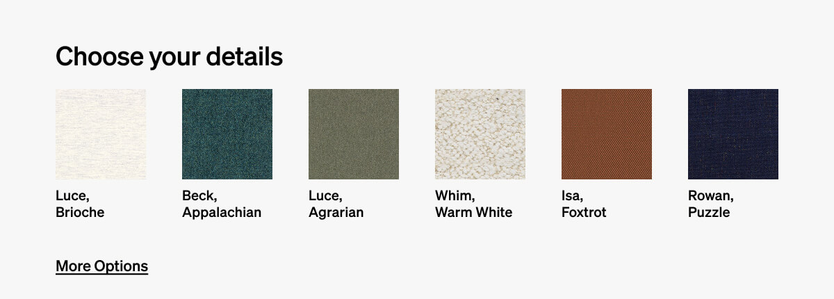 Choose your details