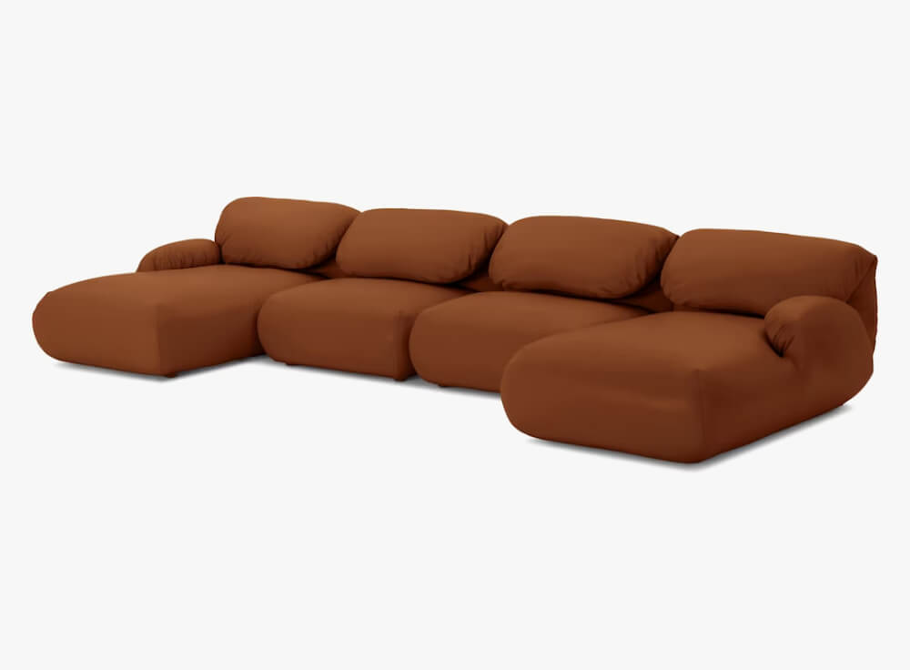 View Luva Modular Double Chaise Sectional