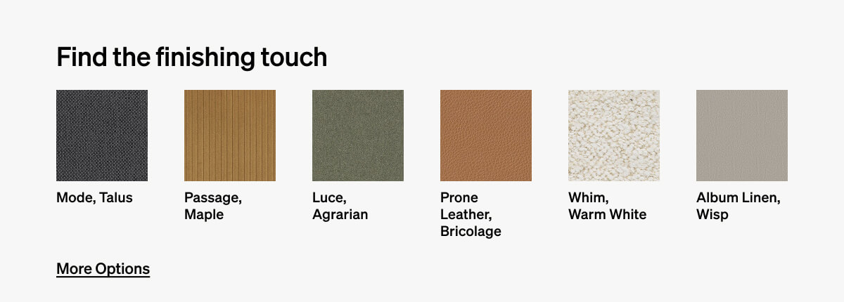 Find the finishing touch