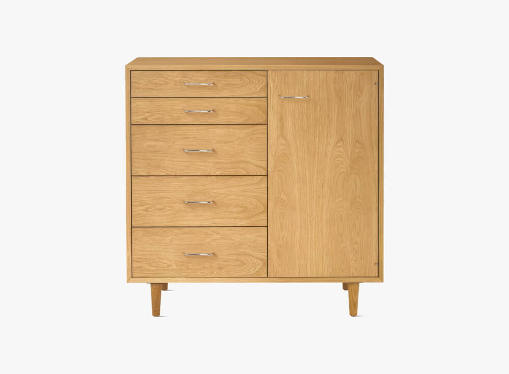 Nelson Basic Cabinet Series - 5-Drawer with Door