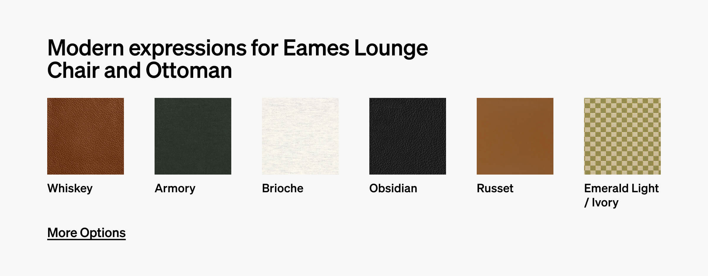 Modern expressions for Eames Lounge Chair and Ottoman