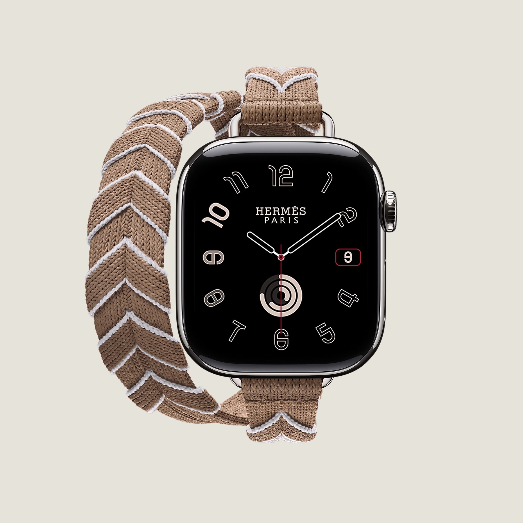 Image SERIES 10 CASE & BAND APPLE WATCH HERMÈS DOUBLE TOUR 42 MM BRIDON LISERE ATTELAGE