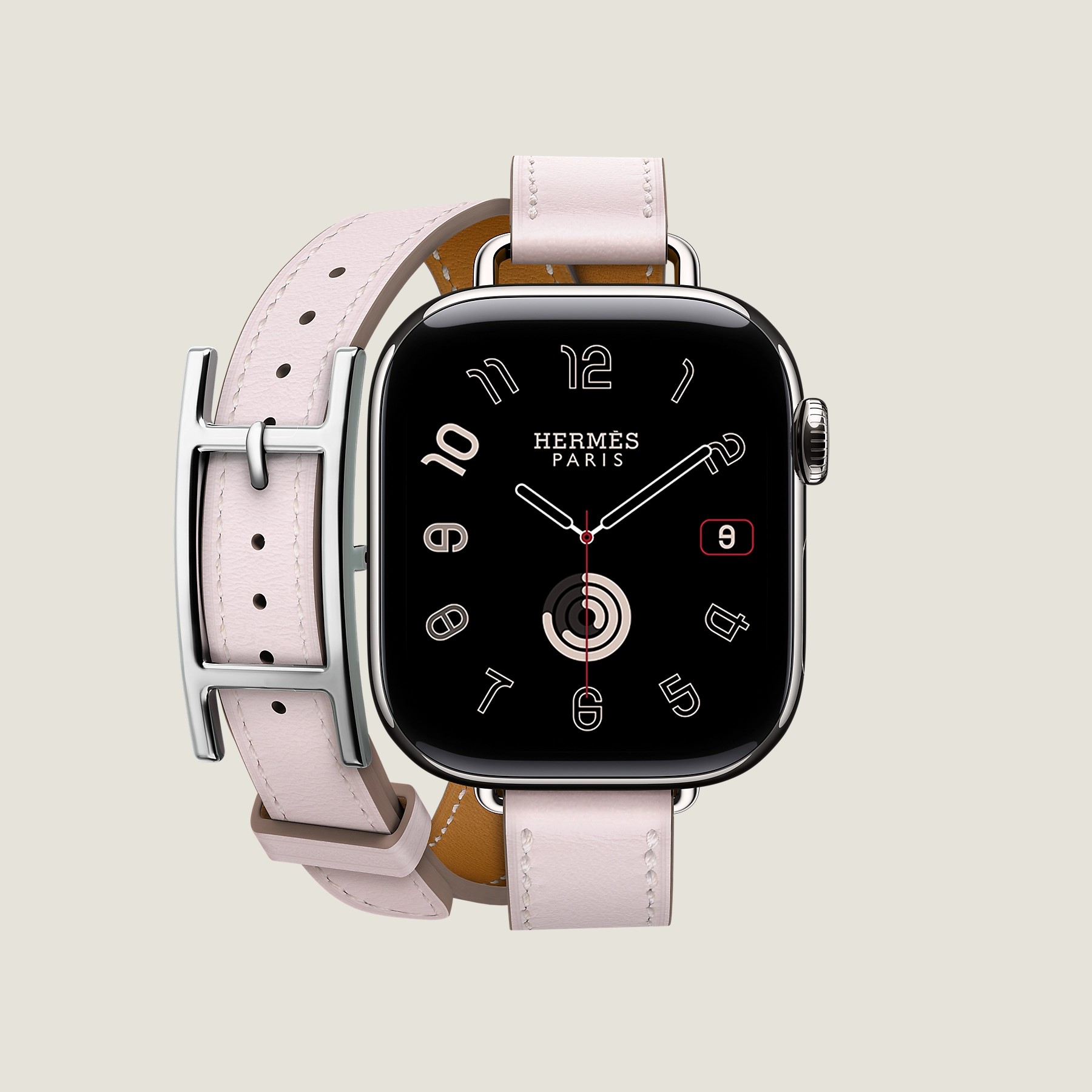 Image SERIES 10 CASE & BAND APPLE WATCH HERMÈS DOUBLE TOUR 42 MM HAPI ATTELAGE