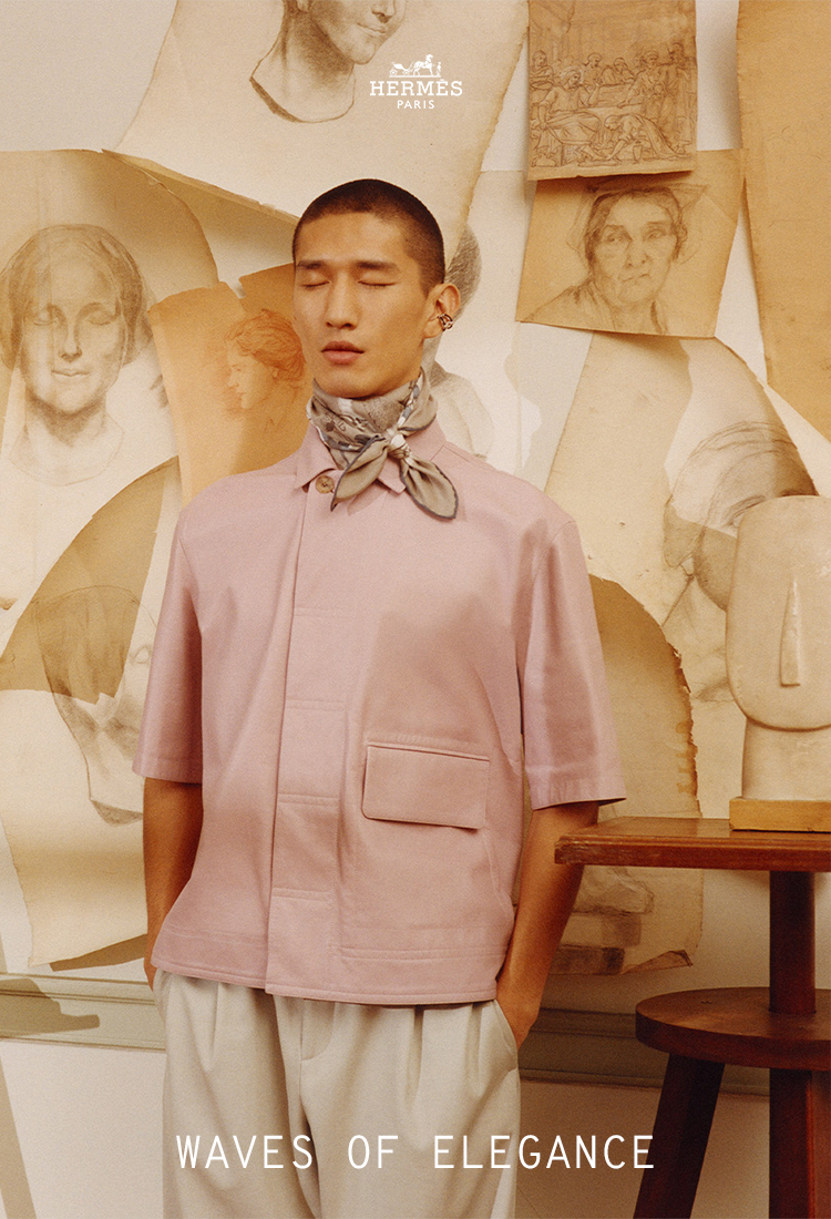 Men's silk visual
