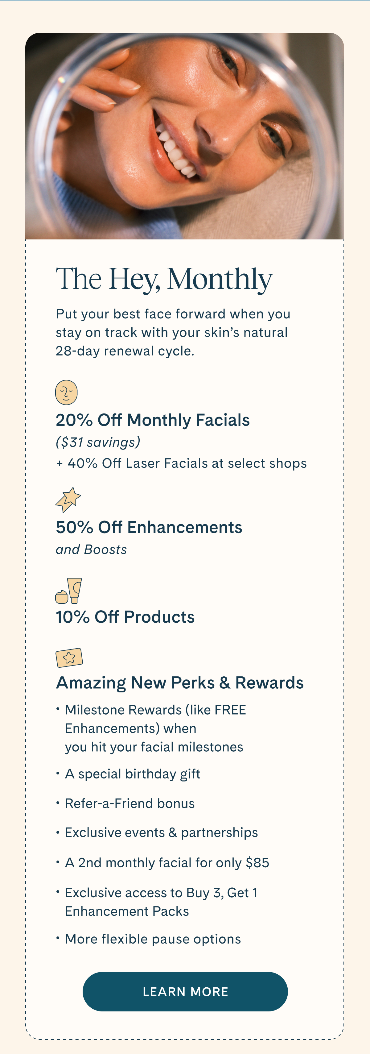 Monthly membership. Learn more