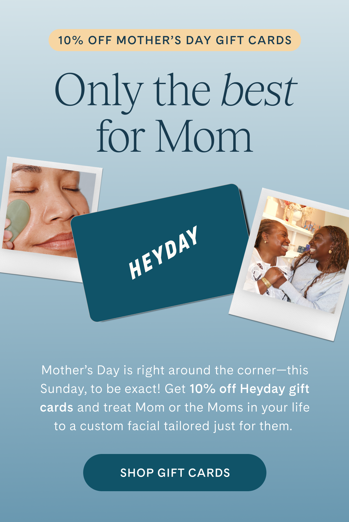 Shop Gift Cards - 10% Off For Mother's Day