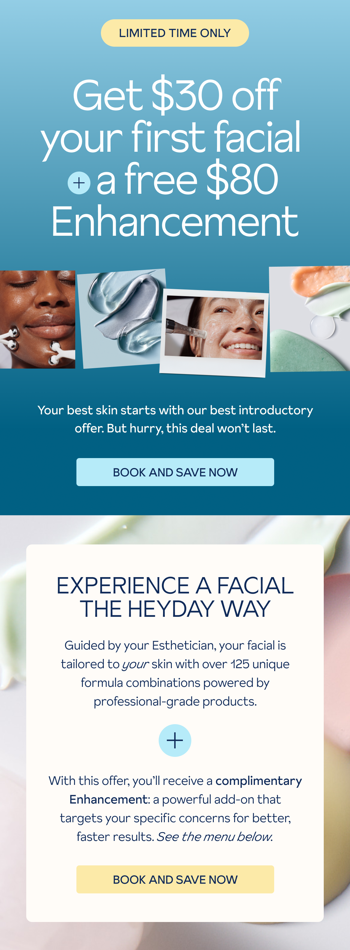 $110 Off Your First Facial
