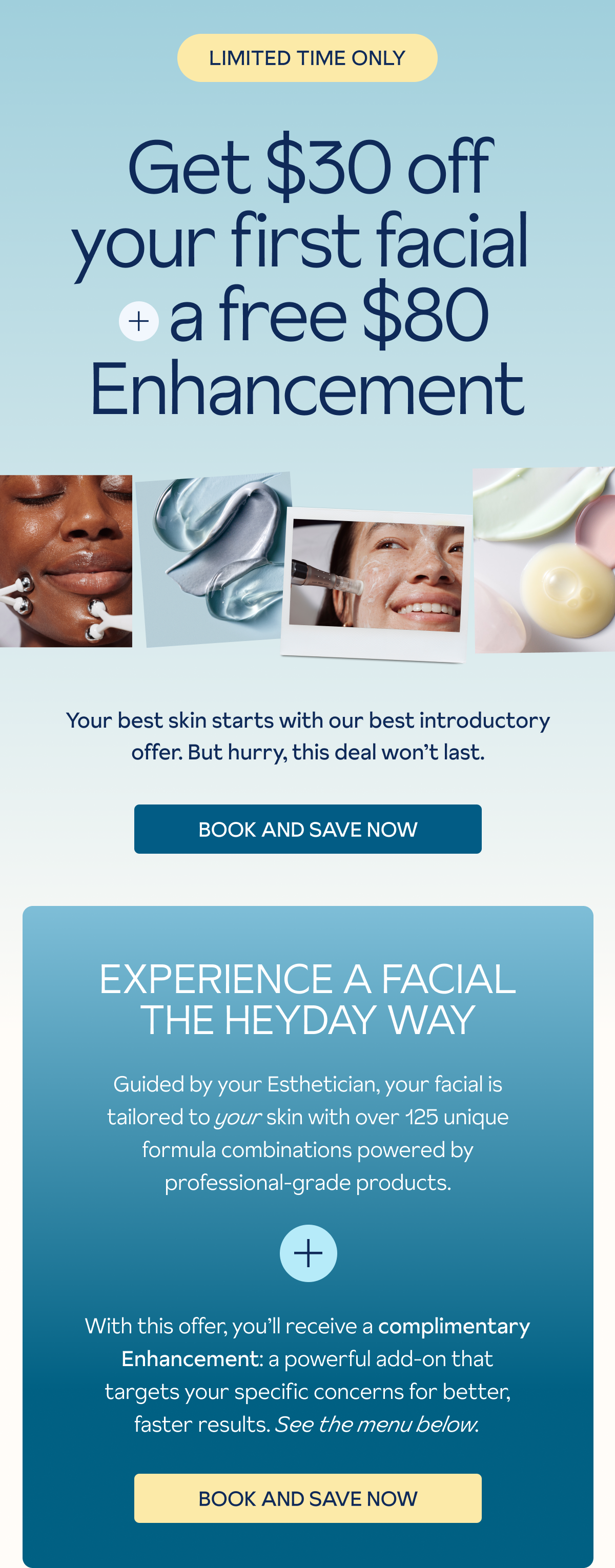 $110 Off Your First Facial
