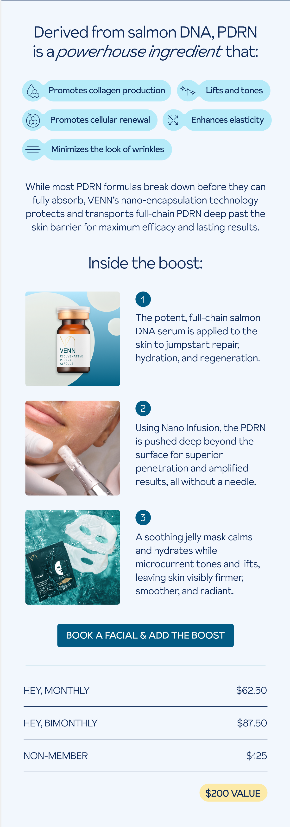Book a Facial & the Boost