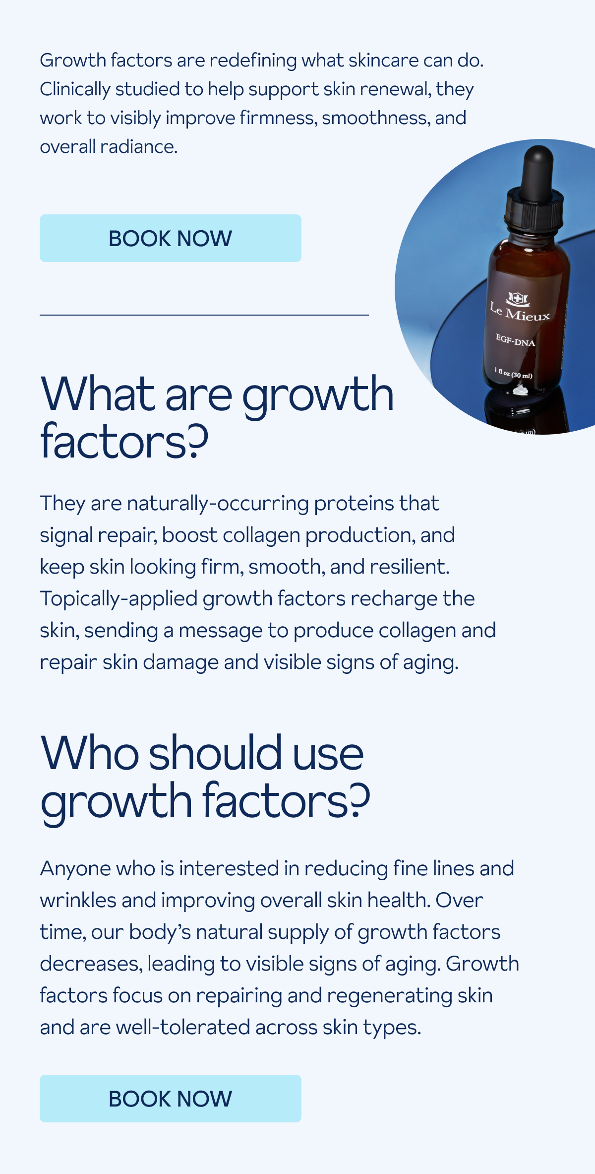 Growth Factor OxyGen Boost - Book Now