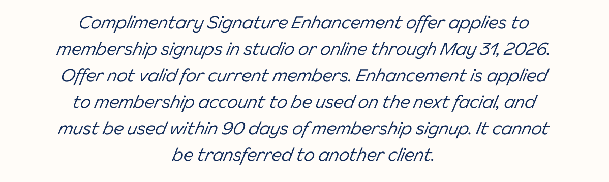 Offer disclaimer - free $50 Enhancement