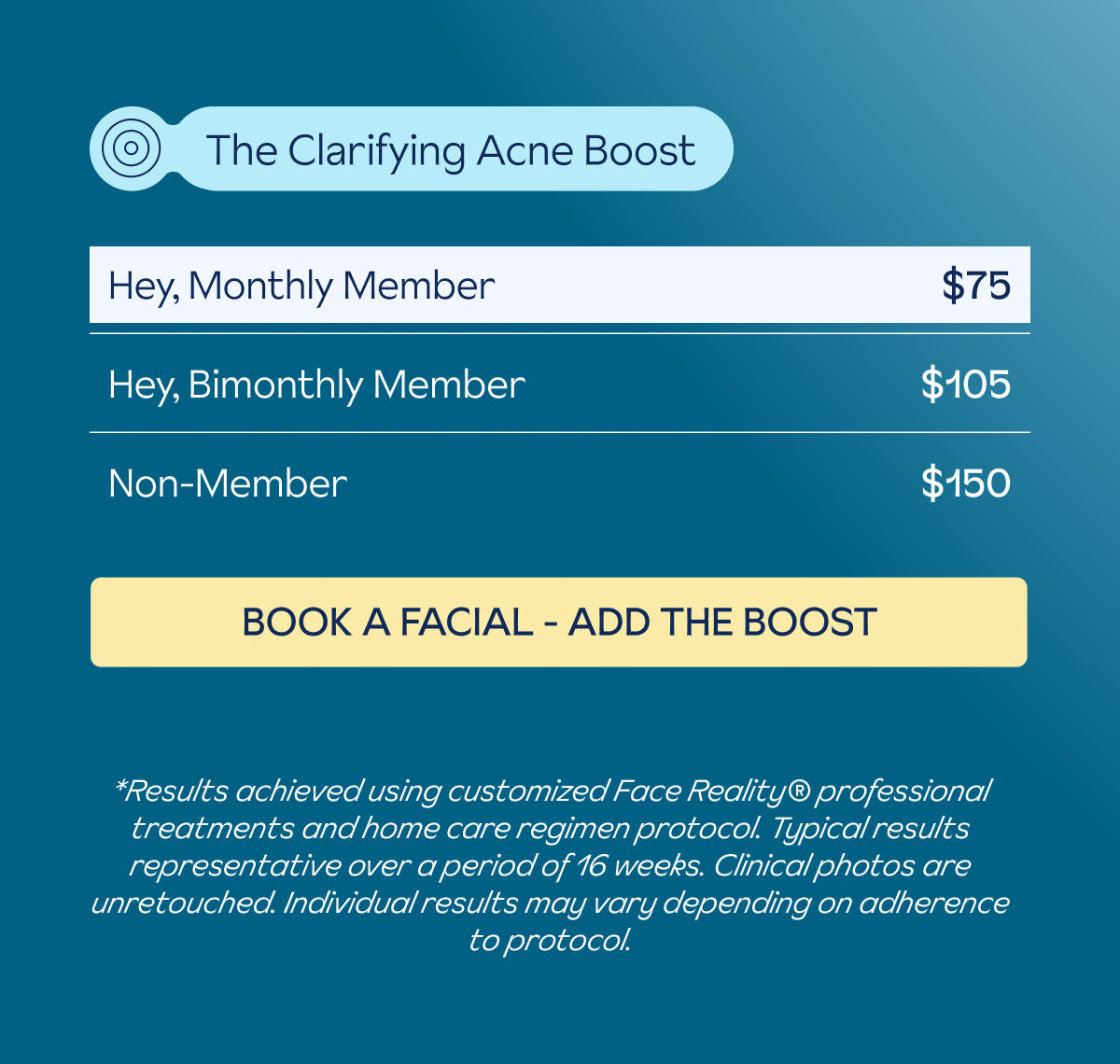 Clarifying Acne Boost pricing