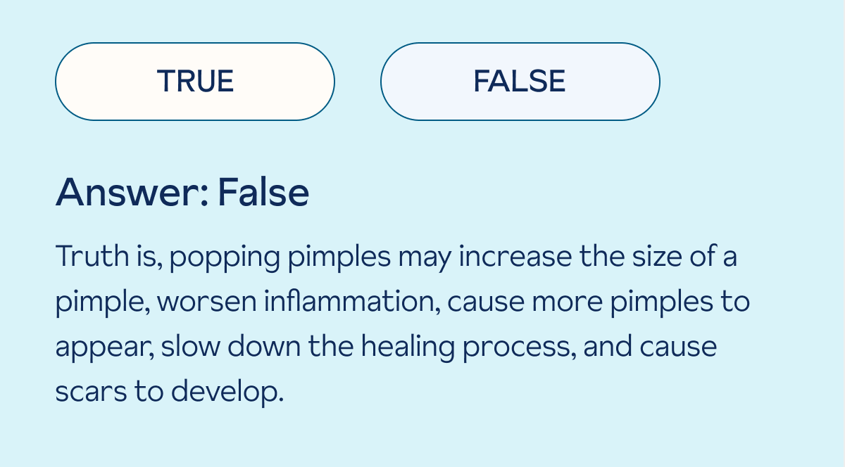 Should I pop pimples?