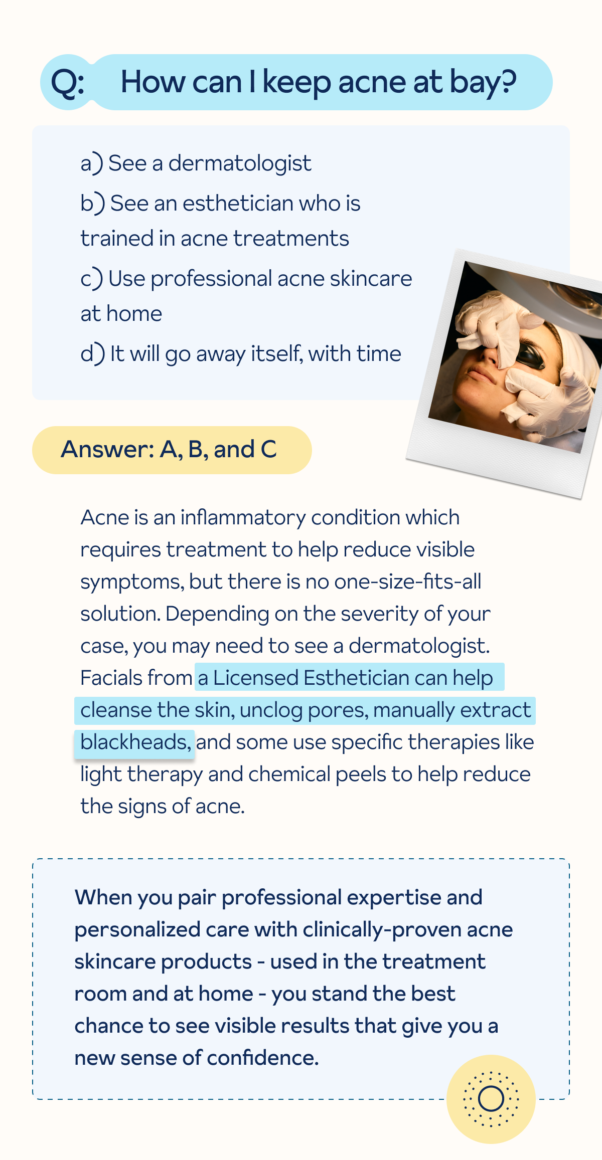 How to keep acne away