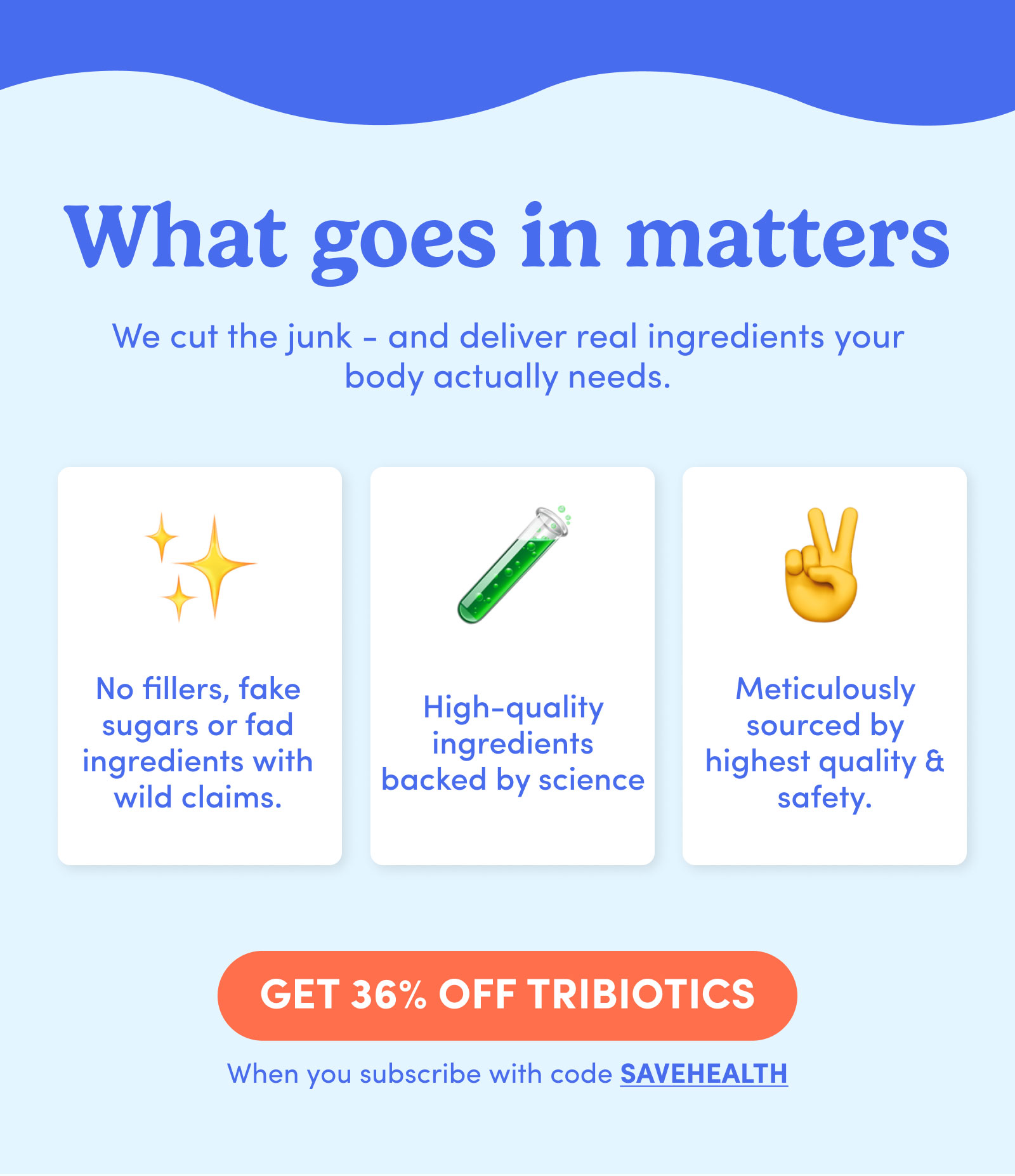 What goes in matters
