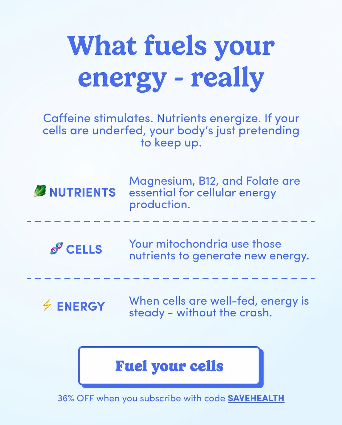 What fuels your energy - really