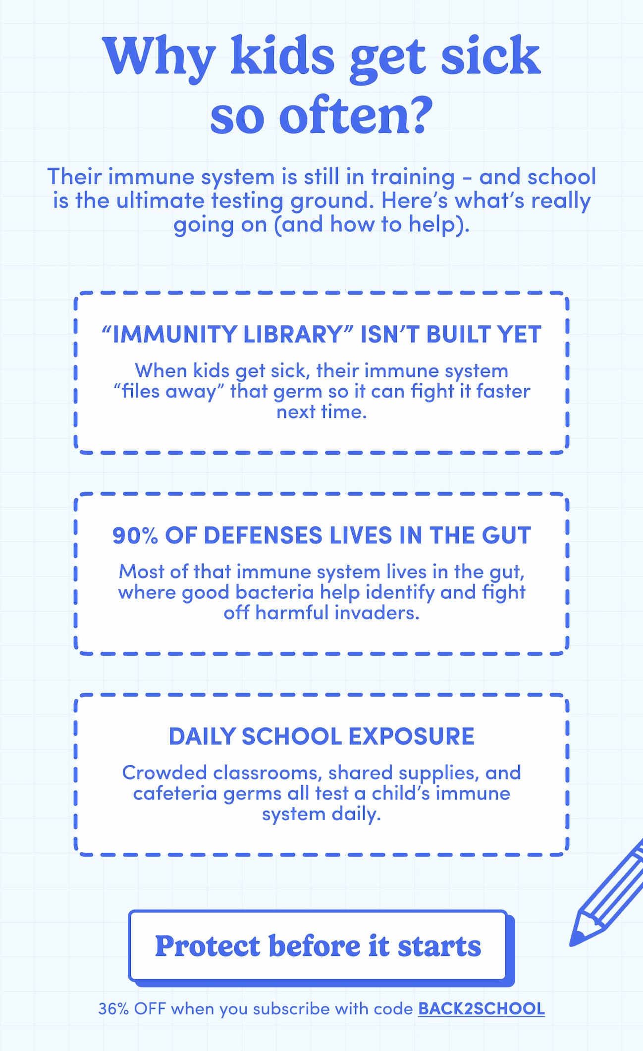 Why kids get sick so often?