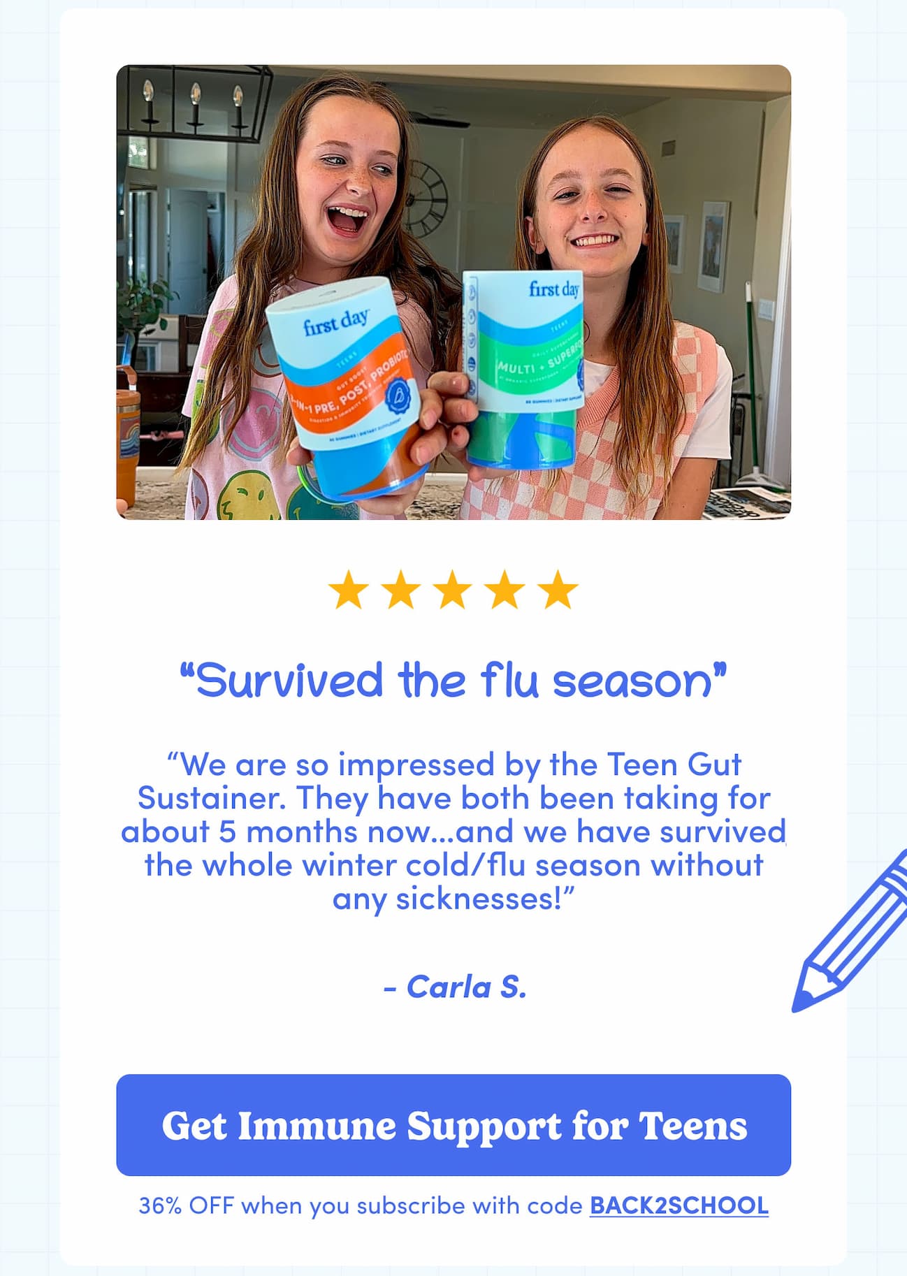 Immune support for teens