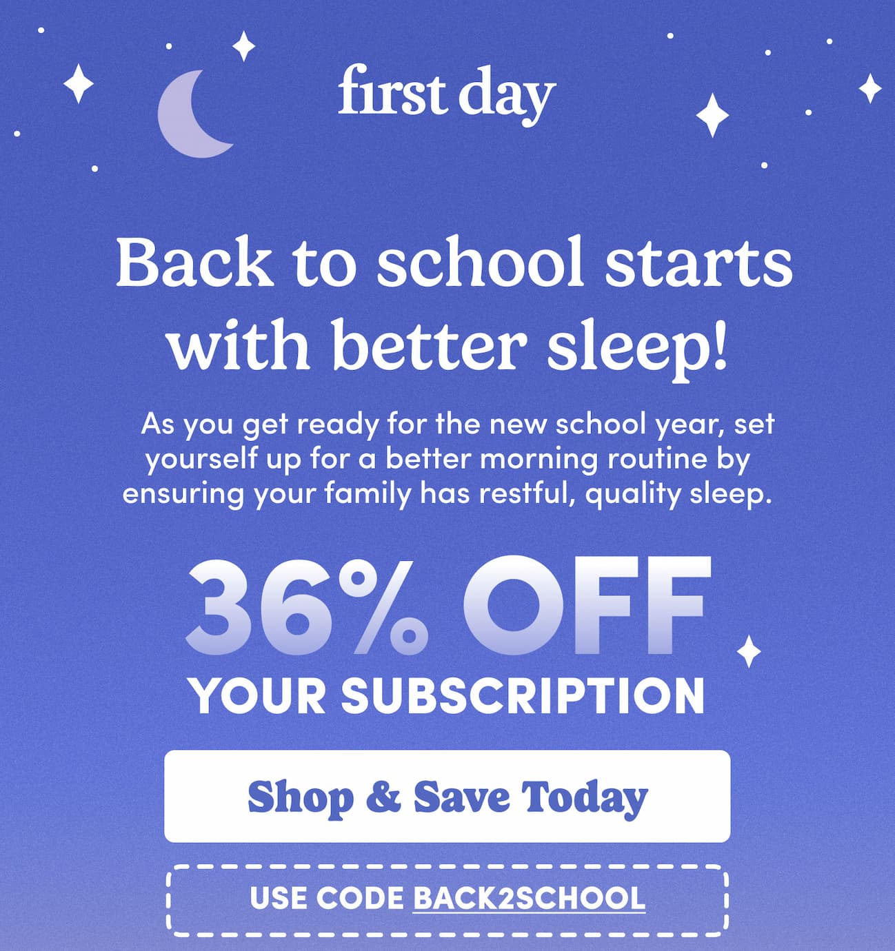 Back to school starts with better sleep