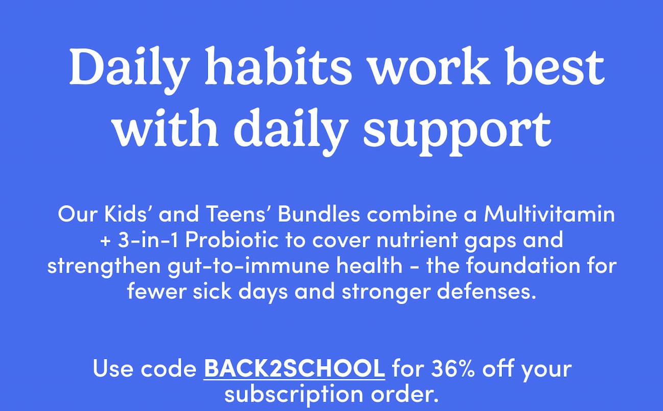 Daily habits work best with daily support.
