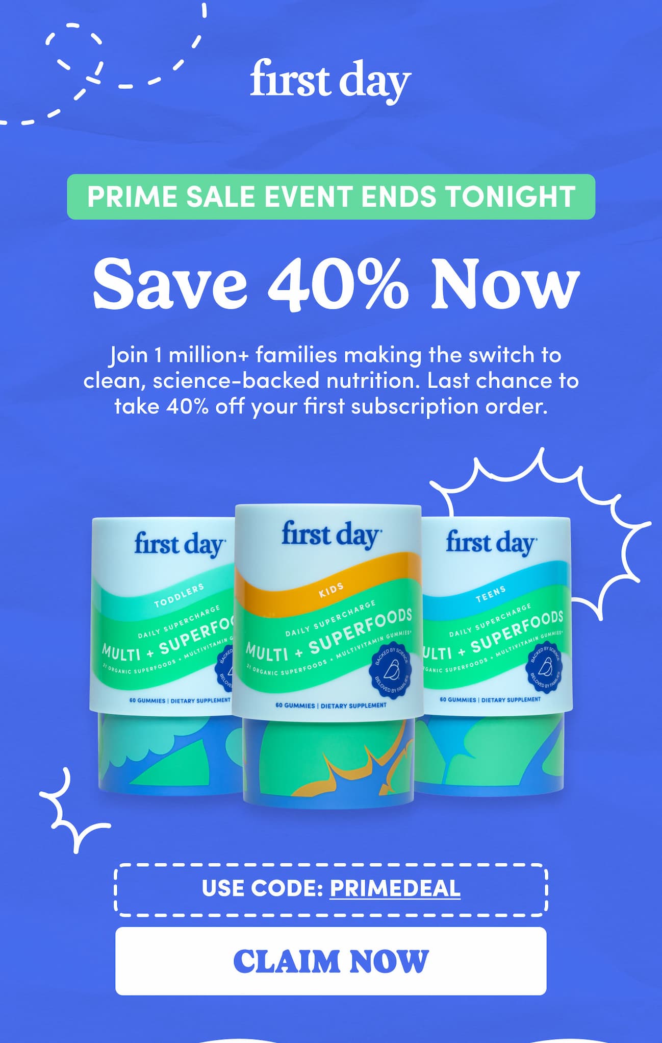 Prime Sale Event Ends Tonight.