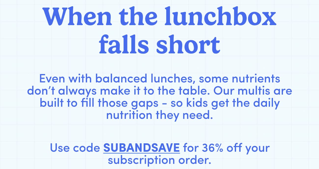 When the lunchbox falls short.