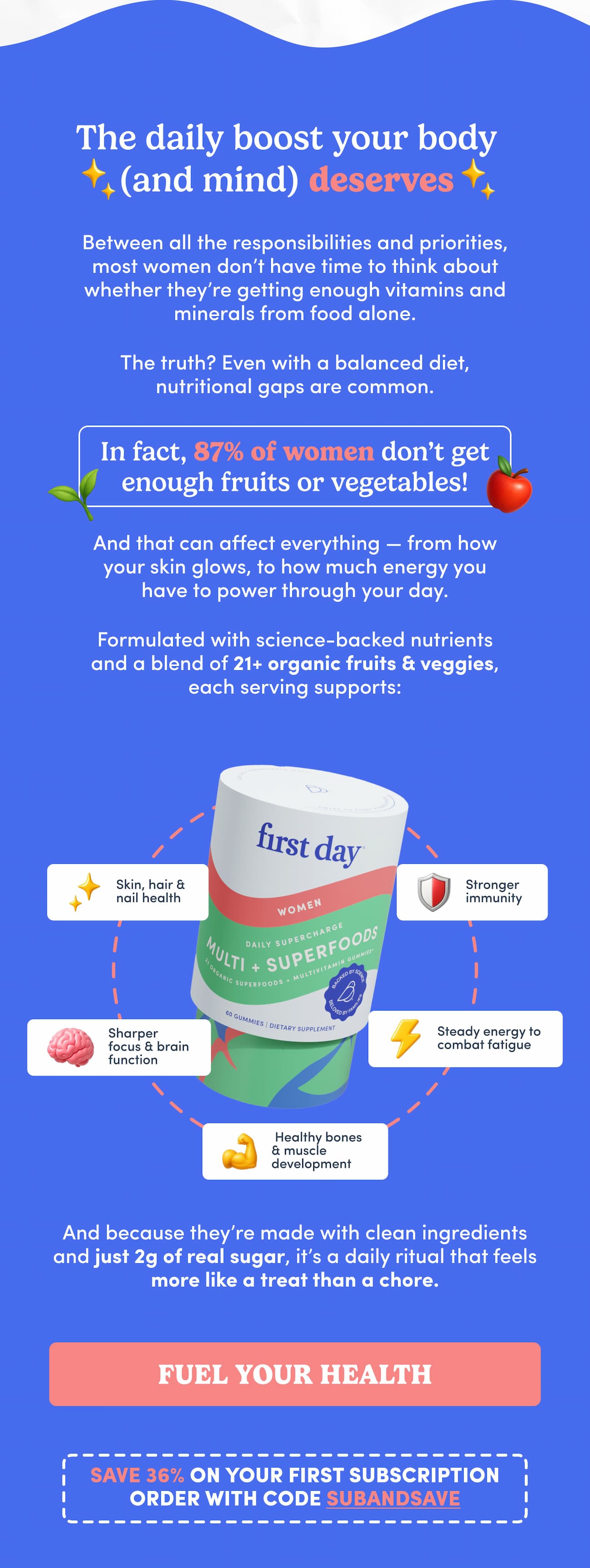 The daily boost your body (and mind) deserves.