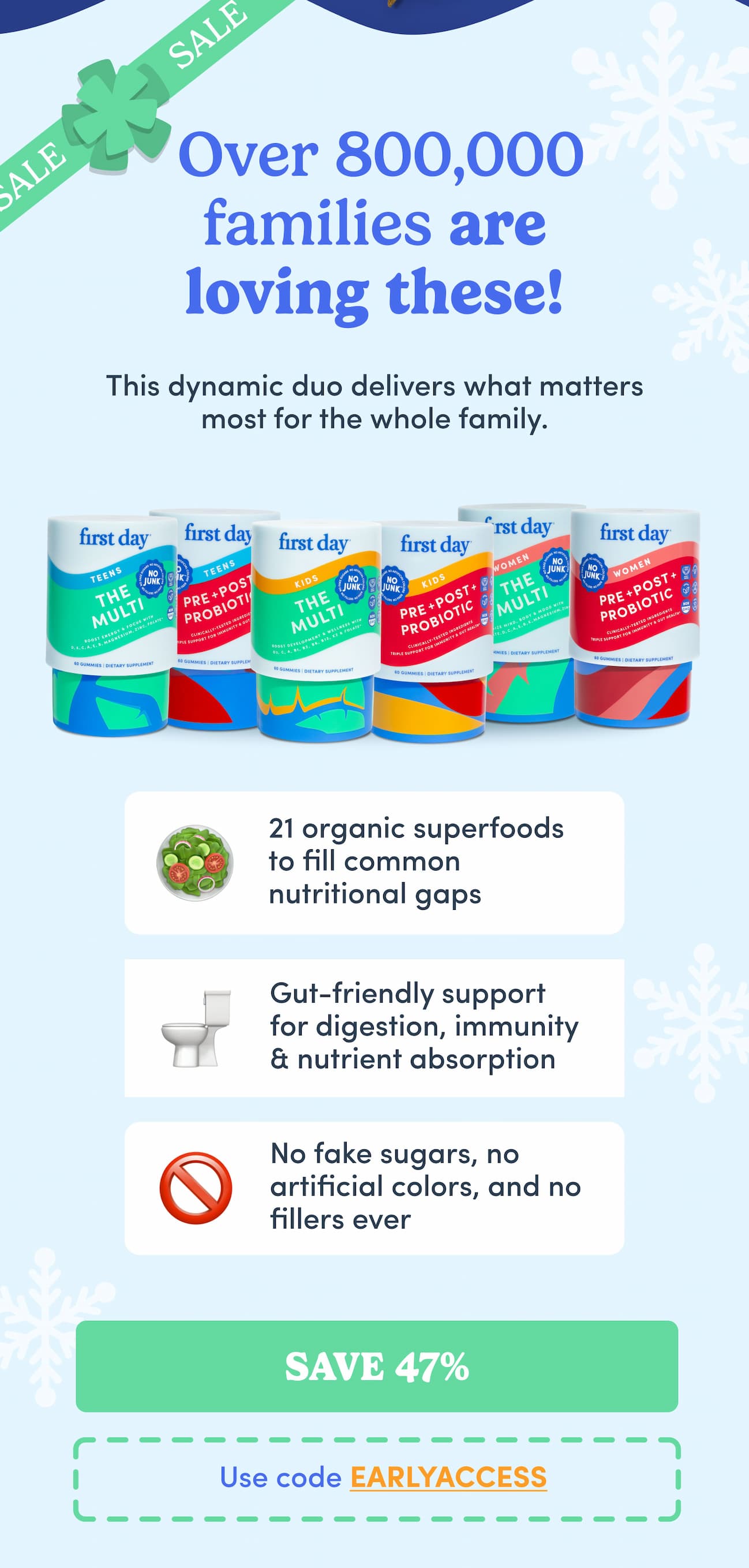 Over 800,000 families are loving these!